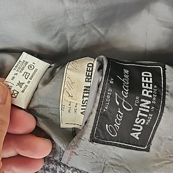 Beautiful houndstooth lambswool sport coat - Picture 6 of 7